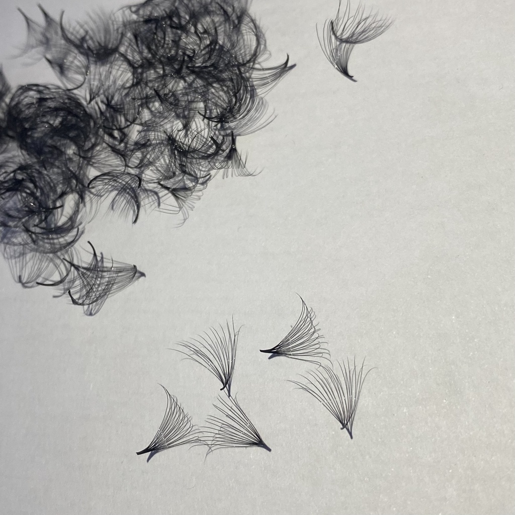 Mi FAN 12D MIX SIZE (9-15) mm CONG C -CC- D 005 HỘP (1000fan)_dụng cụ nối mi_THÚY HÀ