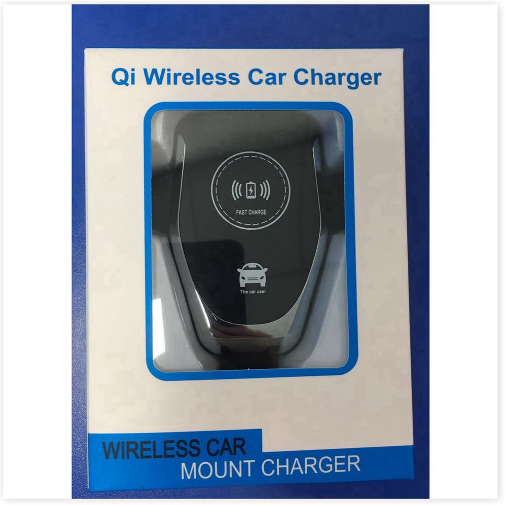 Sạc không dây kiêm giá đỡ điện thoại thông minh trên xe ô tô (car wireless fast charger) 🚀GIAO HÀNG HỎA TỐC NOWSHIP, GR