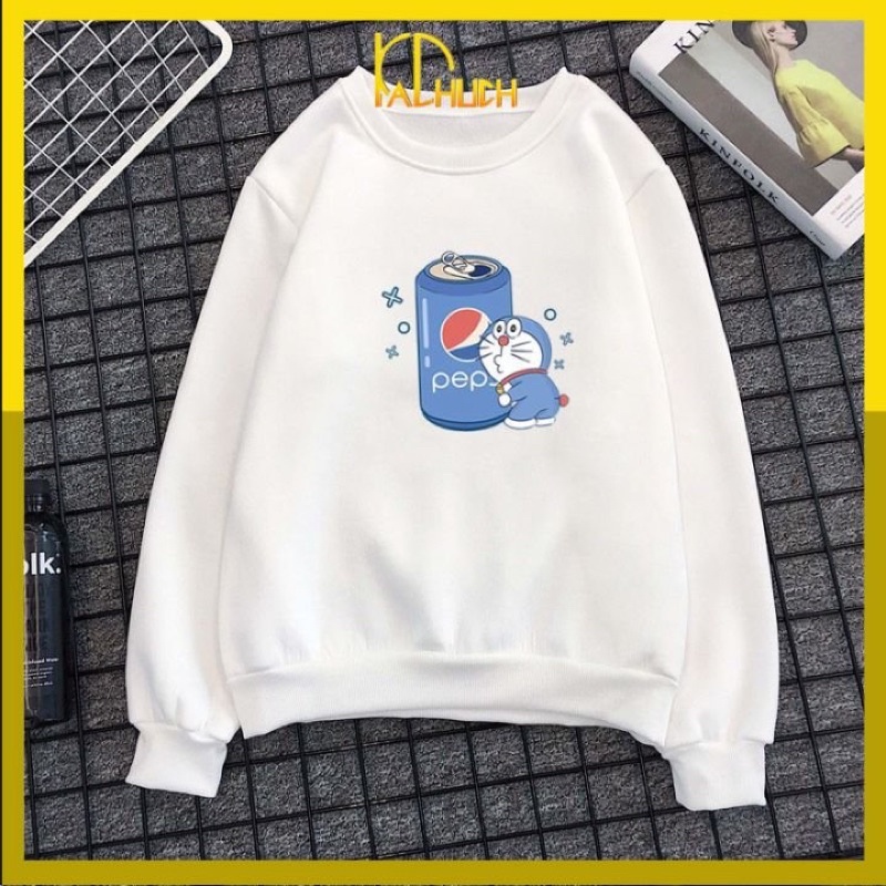 Áo sweater Doremon Pepsi nam nữ đủ màu