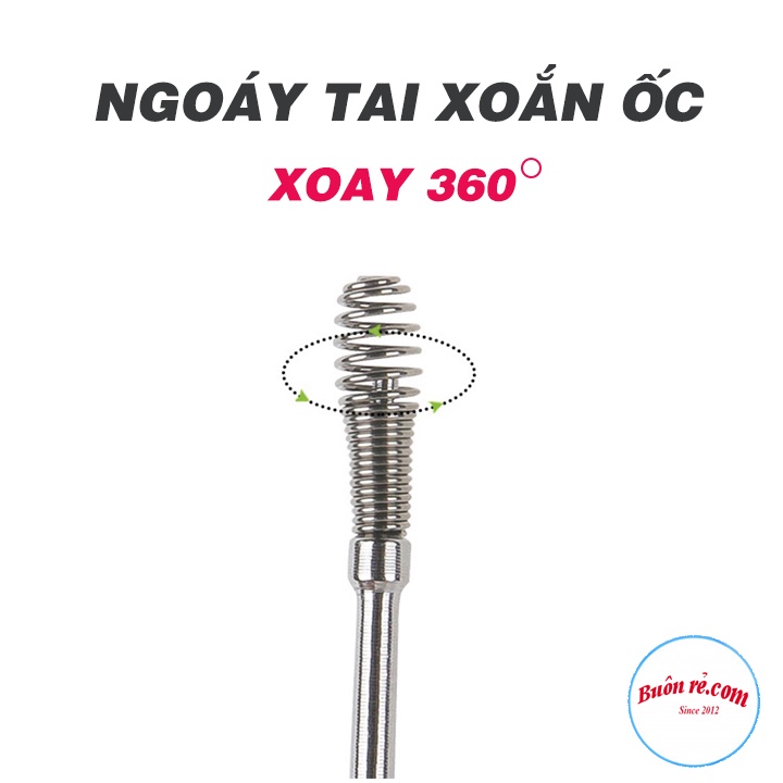 Bộ dụng cụ ngoáy tai (6 MÓN) nhỏ gọn kèm hộp, vệ sinh, làm sạch hiệu quả  Bộ dụng cụ vệ sinh tai bằng thép an toàn 01482