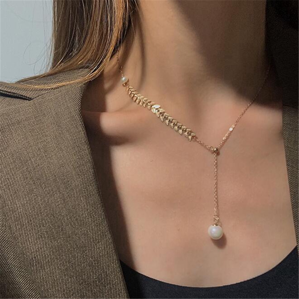 Dây Chuyền Hợp Kim Đính Ngọc Trai Nhân Tạo Xinh Xắn Cho Nữ