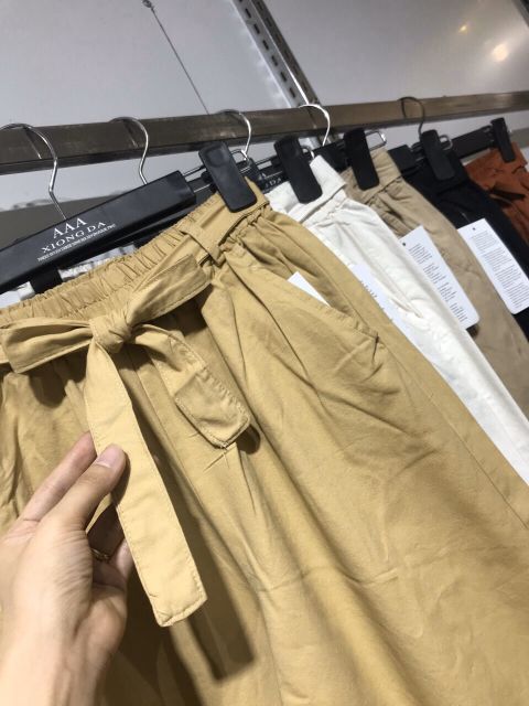 QUẦN KAKI ỐNG RỘNG CÓ ĐAI hàng đẹp
