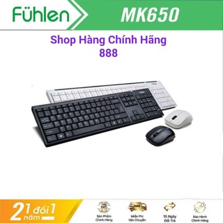Bộ bàn phím và chuột không dây Fuhlen MK650 (Màu trắng) - Hàng chính hãng BH 2 năm thumbnail