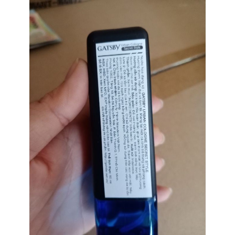 Nước hoa nam chính hãng khô mini thơm lâu Gatsby Urban Cologne Secret Style