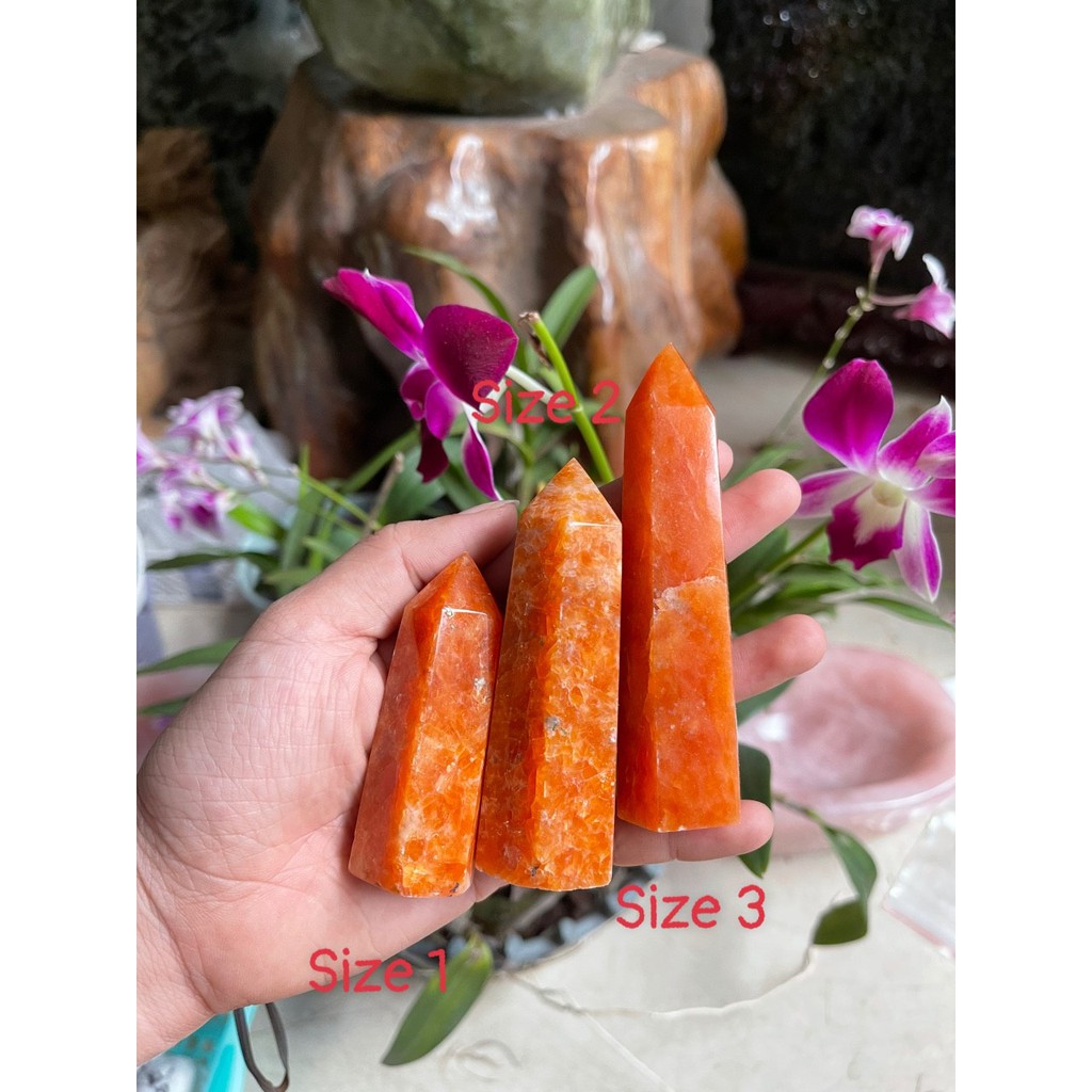Sunstone Point – Trụ đá Mặt Trời | Trụ đá thanh tẩy, tarot, sưu tầm | CADA DECOR
