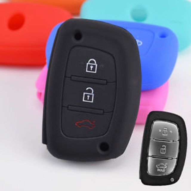 Vỏ silicone bảo vệ khoá thông Minh Hyundai Elantra  i10  3 nút