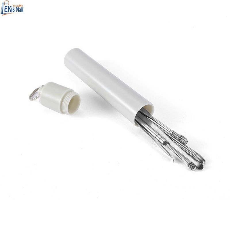 Dụng Cụ Vệ Sinh Ngoáy Tai Kèm Móc Khoá Tiện Lợi