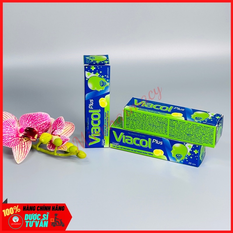 Kẹo Ngậm VIACOL Plus Vietnat Tuýp 20 viên - Minpharmacy