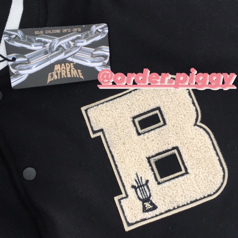Áo Khoác Bomber Bone Varsity Jacket Tay Xương
