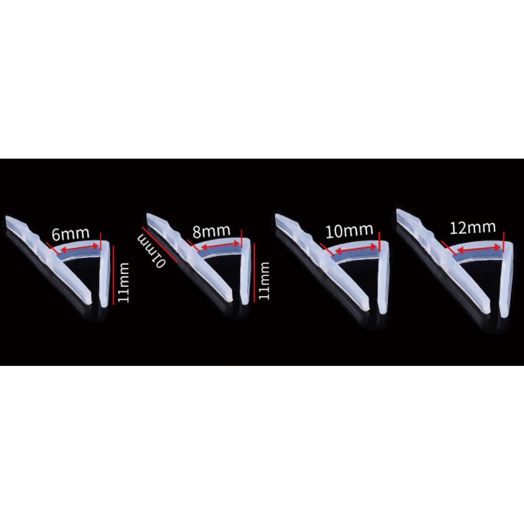 Combo 3met Gioăng chữ U-H-F chắn nước cabin nhà tắm