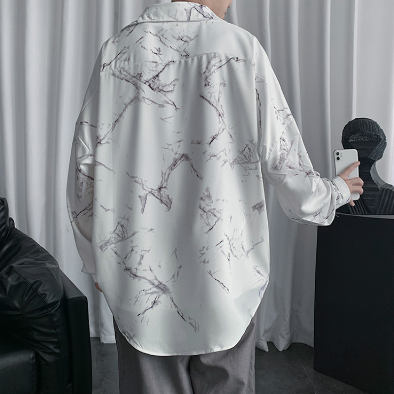 Áo Sơ Mi Dài Tay Cổ Bẻ Thời Trang Hàn Quốc Dành Cho Nam