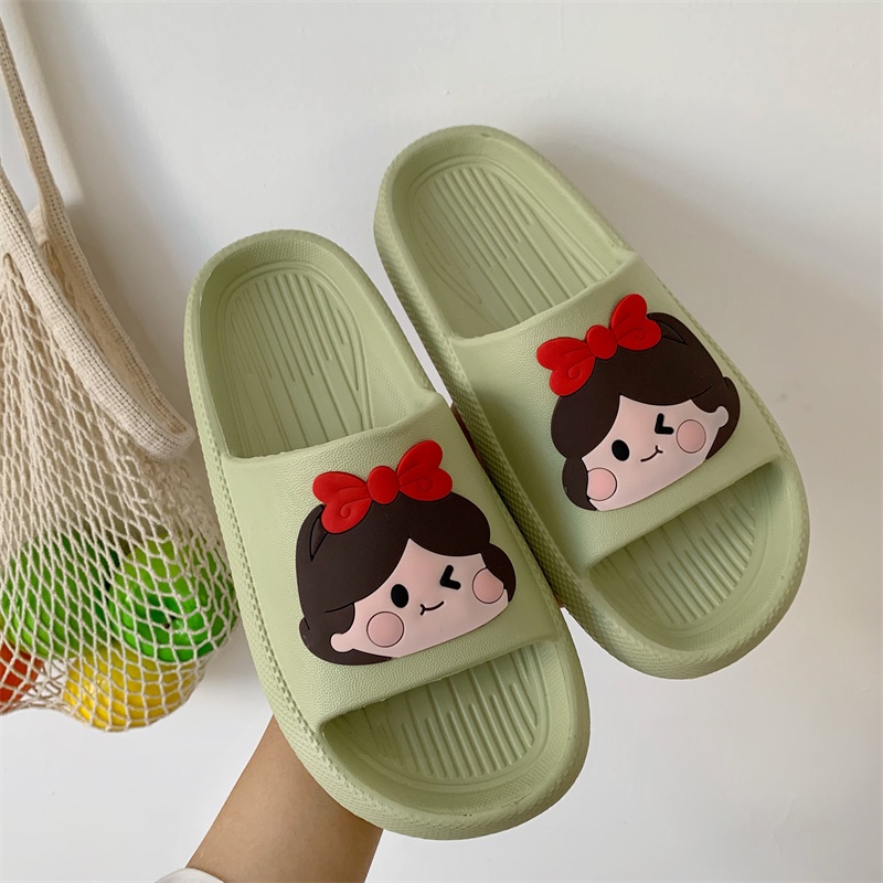 JY083-C3 CÔNG CHÚA Dép bánh mì nữ tóc nơ dễ thương dép kèm stick lạ mắt dép quảng châu cao cấp giá kho tốt