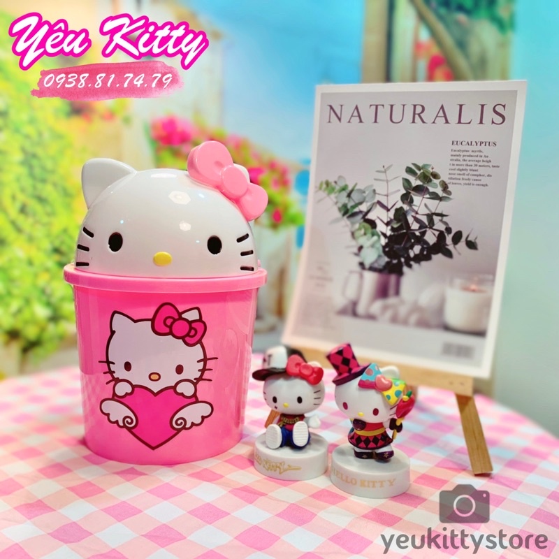 THÙNG RÁC ĐỂ BÀN HELLO KITTY