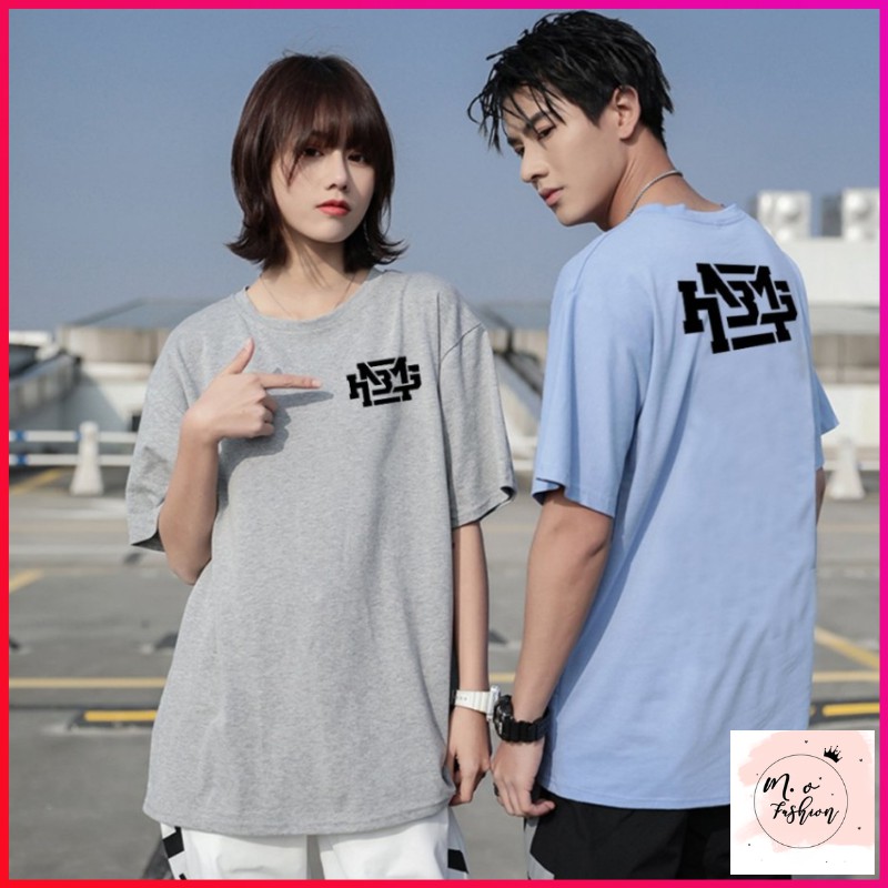 Áo Phông Đôi Nam Nữ Tay Lở Form Rộng HNBMG ATI08 Cực Chất Áo Thun Cặp Unisex Freesize - Mỡ Fashion