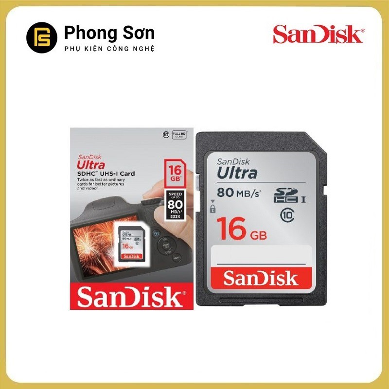 Thẻ nhớ SDHC 16GB Ultra 533x 80mb/s SD