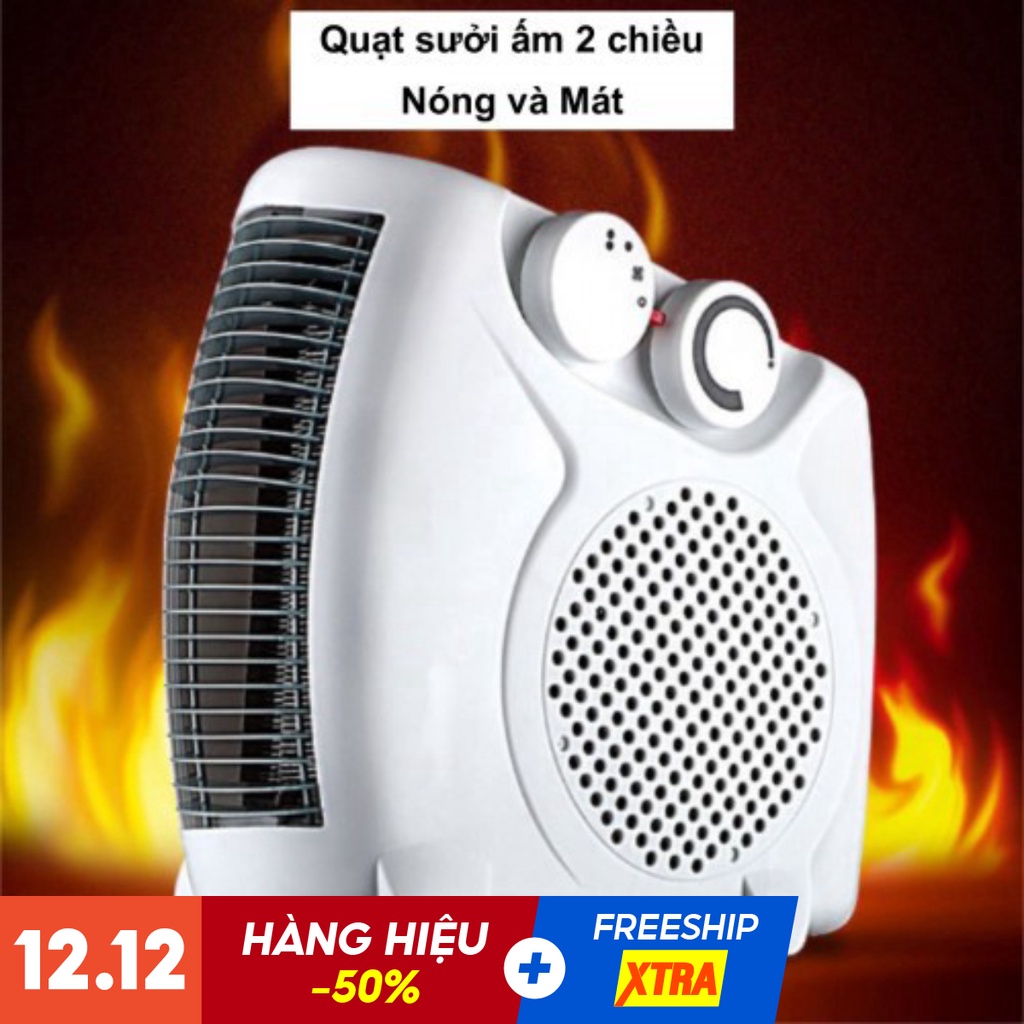 Máy Sưởi Ấm Mini , Quạt Sưởi Ấm 2 Chiều An Toàn Tiếc Kiệm Điện