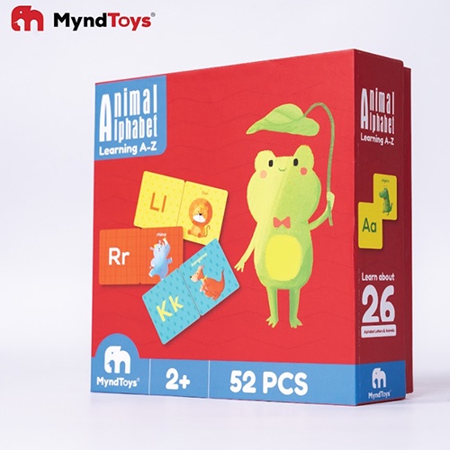 Đồ Chơi Xếp Hình Bảng Chữ Cái Tiếng Anh MyndToys Boardgame Animal Alphabet -Đồ Chơi Giáo Dục trên 2 tuổi