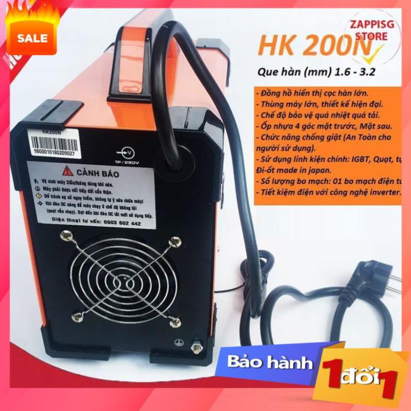 Máy hàn hồng ký chống giật, Máy hàn que Hồng ký HK 200N [PHIÊN BẢN MỚI NHẤT] Chống giật, Tăng hiệu suất là việc .