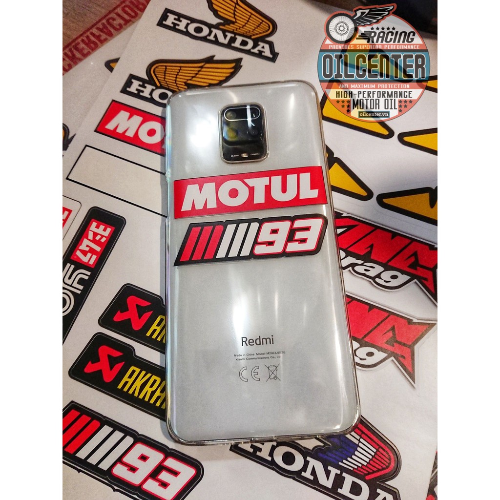 Tem Motul Dán Xe Siêu Đẹp Chống Nước kích thước 7x2cm