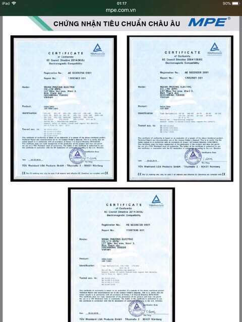 Bóng đèn led ốp trần nổi, mâm led nổi 18w MPE - ánh sáng trắng