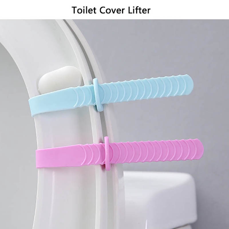 Set 2 Dụng Cụ Nâng Nắp Bồn Cầu Bằng Silicon