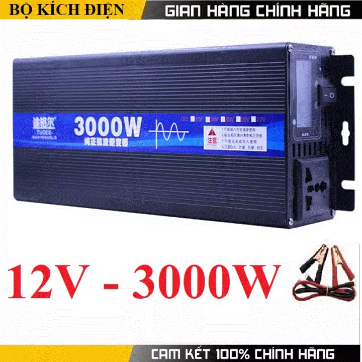 Bộ kích điện 12v lên 220v 3000w