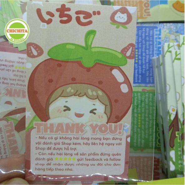 COMBO Card Cám Ơn, Card Thank You, Thiệp Cảm Ơn 1 mặt giá rẻ sẵn hàng mẫu 41-55