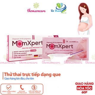 Que thử thai MomXpert phát hiện thai sớm - Che tên sản phẩm, test thai nhanh, chính xác - Bút thử thai
