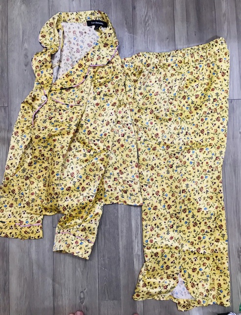 Pijama cho bé gái lụa gấm