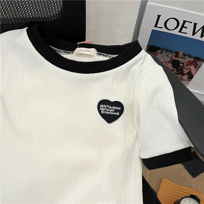 SUXI Áo Thun Thể Thao Tay Ngắn Cổ Tròn Form Rộng Thời Trang Mùa Hè Cho Nữ