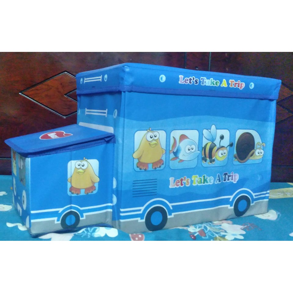 Thùng đựng đồ chơi xe buýt Huggies
