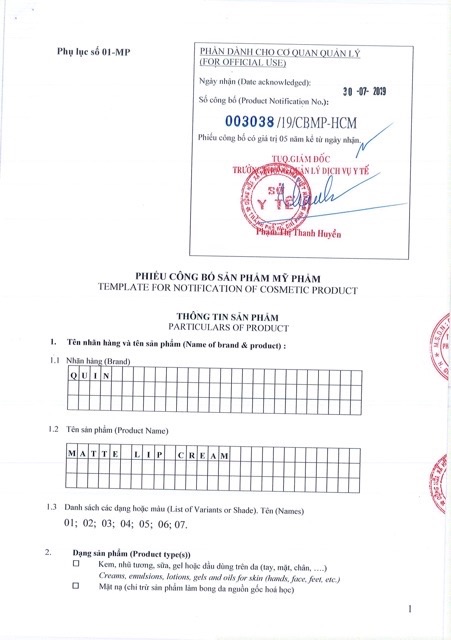 Son siêu lỳ Quin- Không Chì- Không thuỷ ngân- Dành cho bà bầu | Thế Giới Skin Care