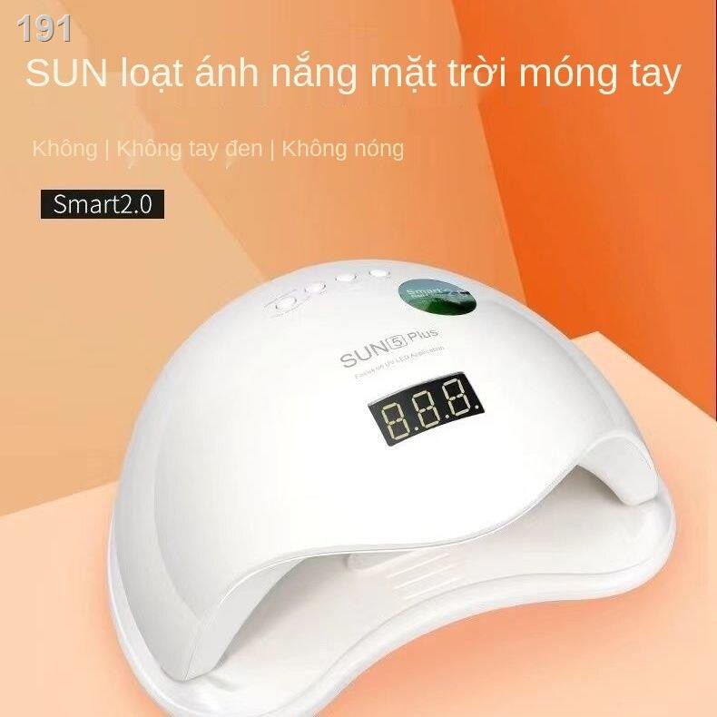 【HOT】Đèn làm khô móng tay nhanh chóng công suất cao Sunshine số 5 48W cửa hàng với cảm biến thông minh máy chiếu keo nướ