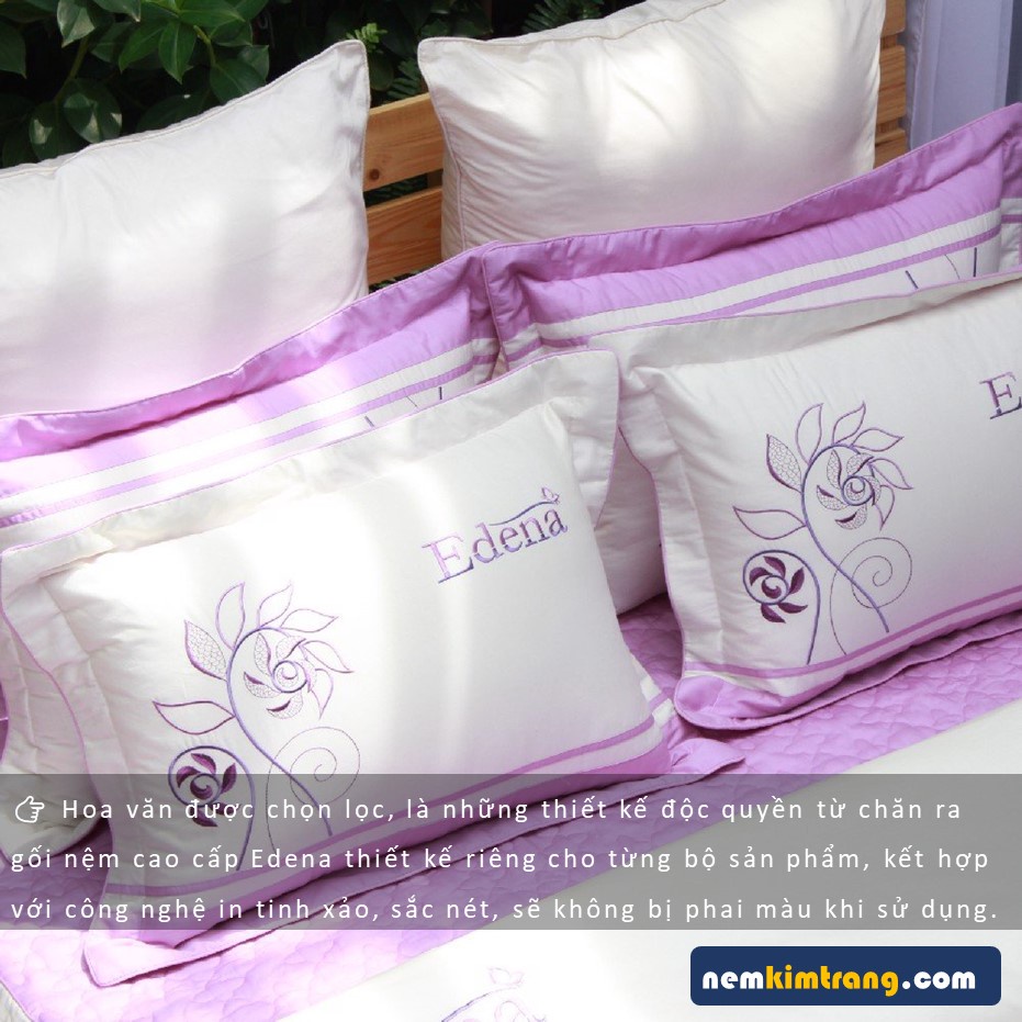 GA  Nệm Coton Solid Edena Mẫu 351 - CHÍNH HÃNG, CAO CẤP