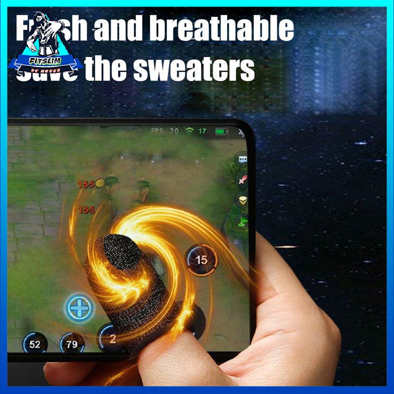 [Fitslim] Finger Cots Anti-slip Gaming Finger Cots 18-needle Copper High Sensitivity