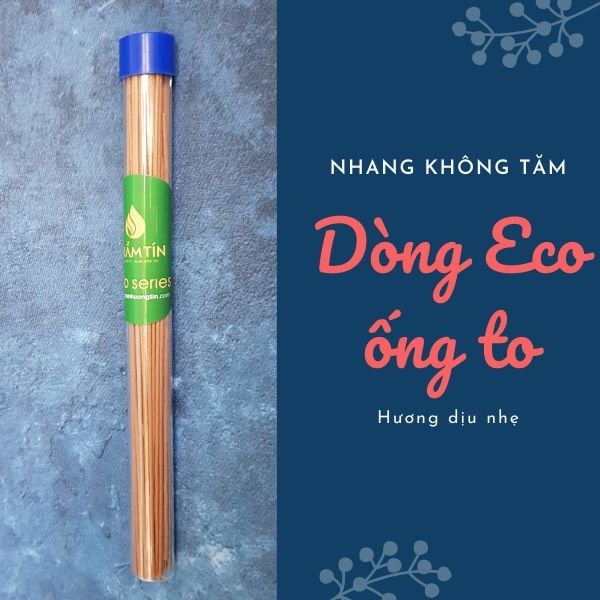 Nhang trầm hương không tăm thương hiệu Trầm Tín - 100% thiên nhiên, không chứa hóa chất, mùi hương dịu ngọt, nhẹ nhàng