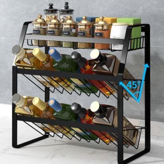 Kệ gia vị nghiêng 3 tầng