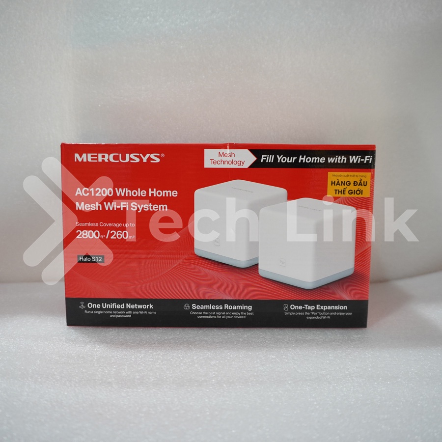 [Hỏa tốc] Hệ Thống Wi-Fi Mesh Mercusys Halo S12 Dành Cho Gia Đình AC1200