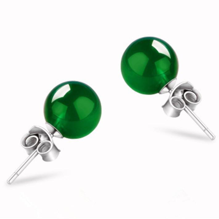 Bông Tai Bạc Nữ S925 Nhiều Màu B1557 - Bảo Ngọc Jewelry