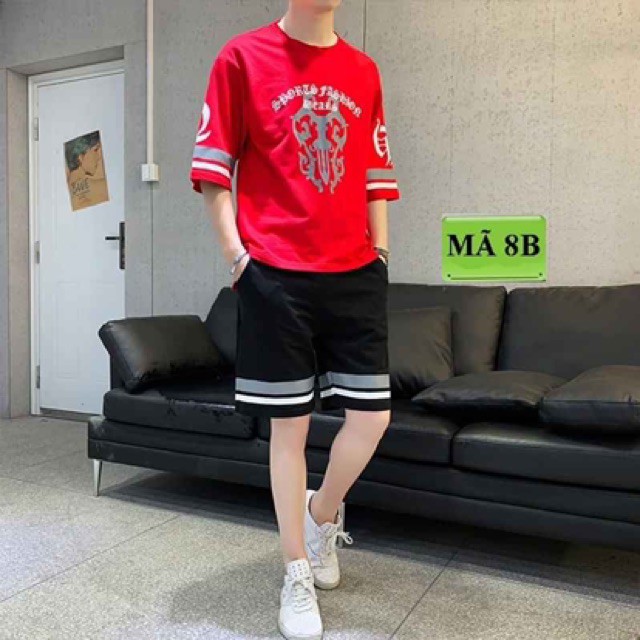 Set thể thao nam thun lạnh mẫu mới in hình siêu đẹp