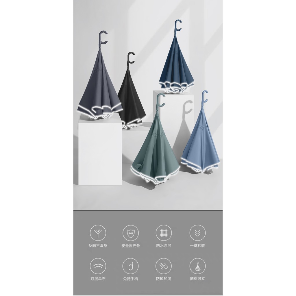 Ô Gấp Ngược Thông Minh, Dù Đi Mưa Cao Cấp Chuyên Dụng Cho Ô Tô