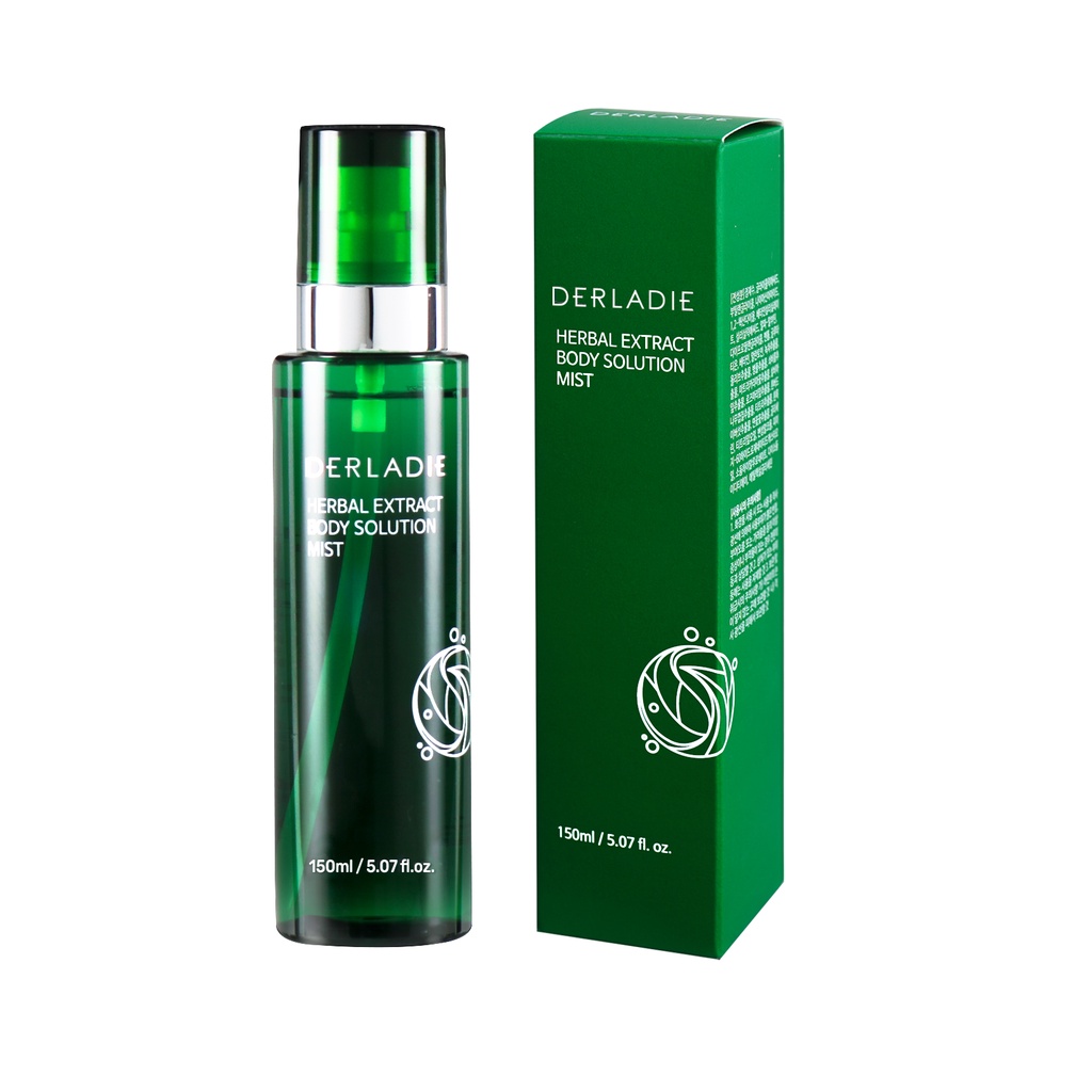 Xịt mụn lưng Derladie Herbal Extract Body Solution Mist 150ml