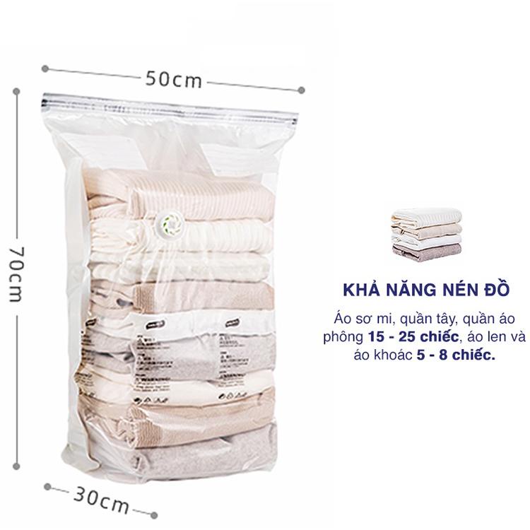 Túi hút chân không đựng chăn mền quần áo JIAMIN, túi đựng không cần dùng bơm tái sử dụng bọc chứa đồ