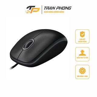 Chuột có dây logitech b100 - hàng chính hãng