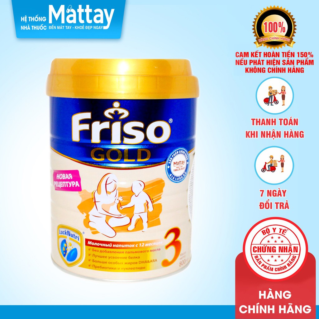 Sữa Friso Nga Số 3 - Lon 800gr - Nội Địa Nga.