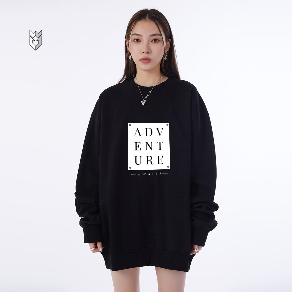 Áo nỉ sweater nam nữ Unisex Adventure hottrend vải da cá form rộng GW Shop | BigBuy360 - bigbuy360.vn