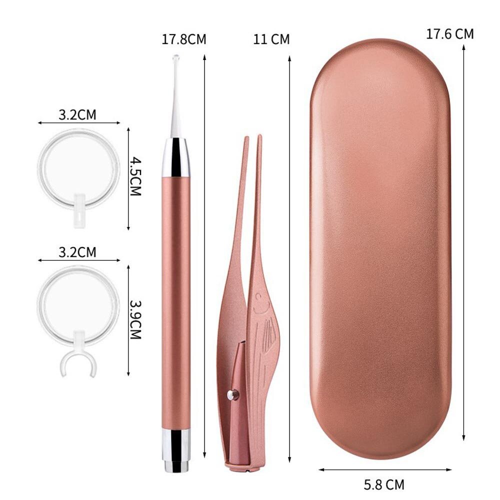 Bộ Dụng Cụ Lấy Ráy Tai Có Đèn Mới 2023 Kèm Hộp Giấy Lấy Ráy Tai Cho Bé