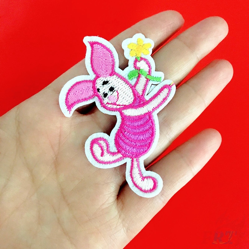 Sticker ủi thêu hoạ tiết hoạt hình trang trí quần áo dễ thương