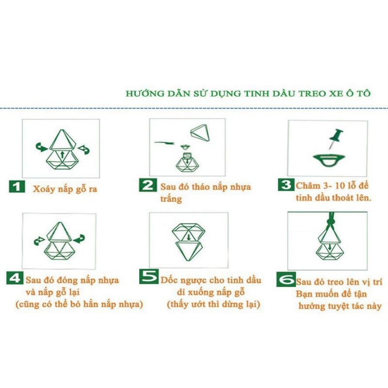 Tinh dầu treo xe sả chanh - Thái Hà