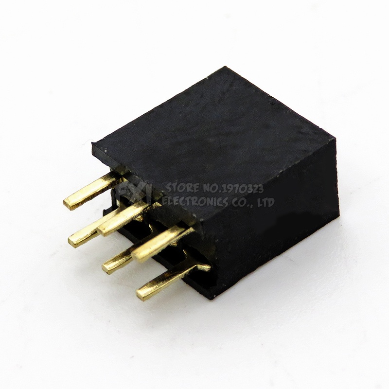 Set 10 Đầu Nối Ổ Cắm Kép 2.54mm 2 * 2p 3PIN 4PIN 5PIN 6PIN 7PIN 8PIN 9PIN 20PIN